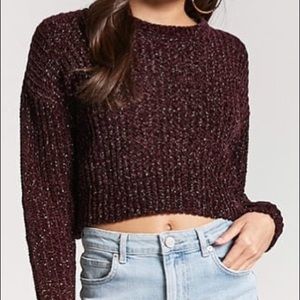 Metallic Chenille Knit Sweater